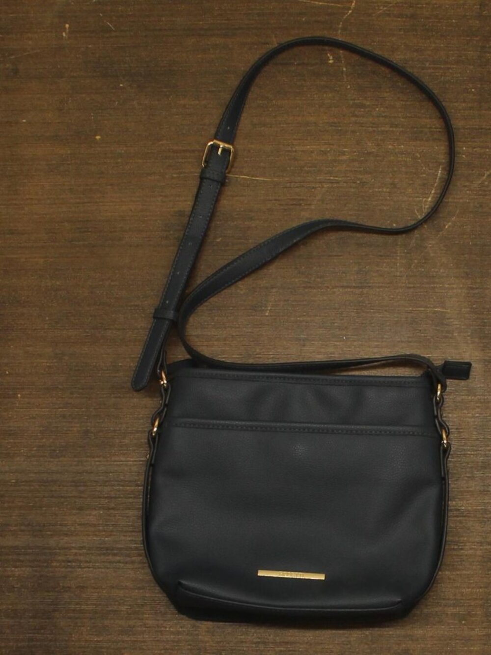 Rosetti Faux Leather Adjustable Crossbody Shoulder Purse Dark Blue One Size